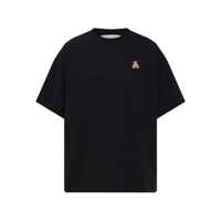 Tricouri Palm Angels Palm Angels Black T-Shirt With Embroidered Bear Femei