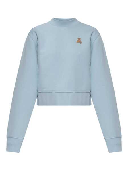 Pulovere Palm Angels Palm Angels Palm Angels Blue Sweatshirt With Embroidered Bear BLUE Femei (BM 19303128) 1