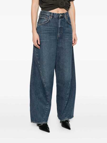 Blugi AGOLDE Agolde Jeans A Gamba Larga Twist Navy Femei (BM 19303500) 3