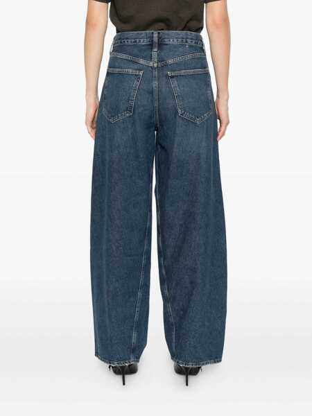 Blugi AGOLDE Agolde Jeans A Gamba Larga Twist Navy Femei (BM 19303500) 4