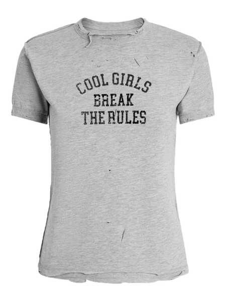 Tricouri Dolce & Gabbana Dolce & Gabbana T-Shirt In Jersey With Print GREY Femei (BM 19303560) 1