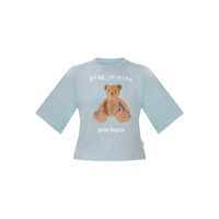 Tricouri Palm Angels Palm Angels Azure T-Shirt With Teddy Bear Print Femei