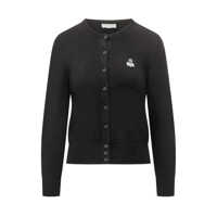 Cardigane Isabel Marant Isabel Marant Étoile Black Cardigan With Embroidered Logo Femei