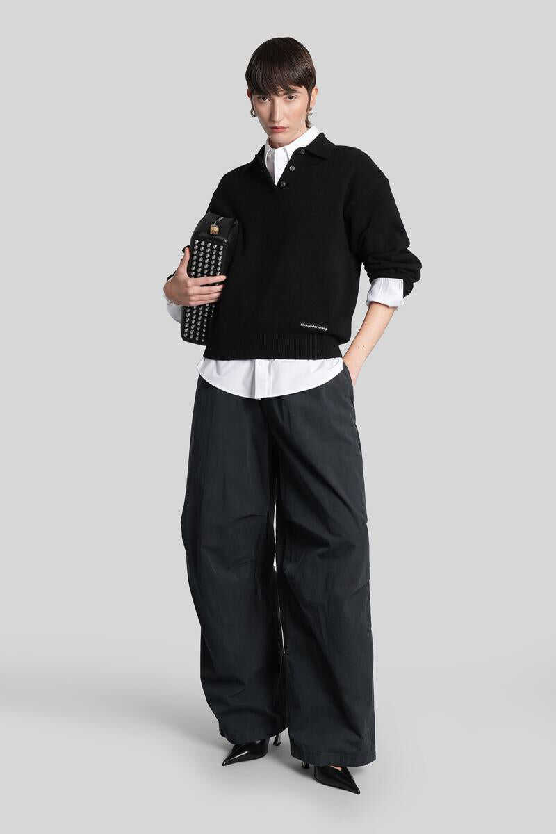 Pantaloni casual Alexander Wang Alexander Wang Pants Black Femei (BM 19303782) 2