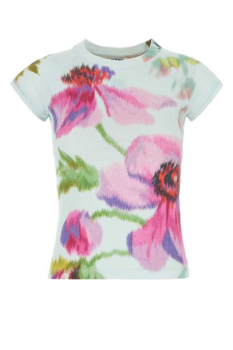 Tricouri Loewe Loewe T-Shirt FLORAL Femei (BM 19303857) 1