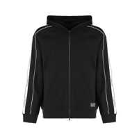 Geci Ea7 Emporio Armani Hooded Sweatshirt With Zip In Cotton Barbati
