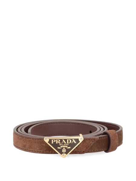 Curele Prada Prada Leather Belt BROWN Femei (BM 19304022) 1