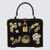 Dolce & Gabbana Dolce & Gabbana Black And Gold Satin Dolce Box Top Handle Bag Black