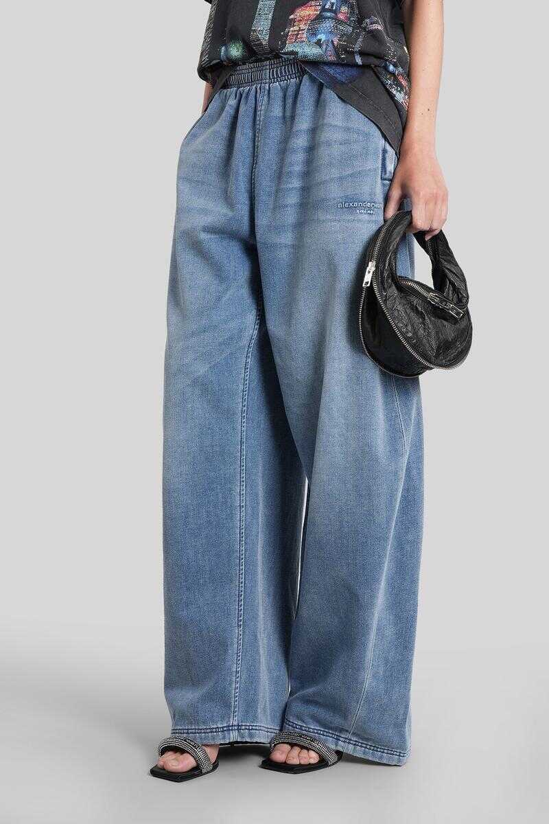Pantaloni casual Alexander Wang Alexander Wang Pants BLUE Femei (BM 19304097) 4
