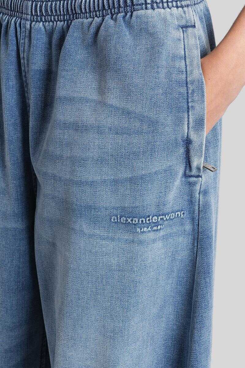 Pantaloni casual Alexander Wang Alexander Wang Pants BLUE Femei (BM 19304097) 5