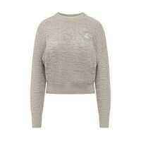 Pulovere Isabel Marant Isabel Marant Étoile Gray Sweater With Embroidered Logo Femei
