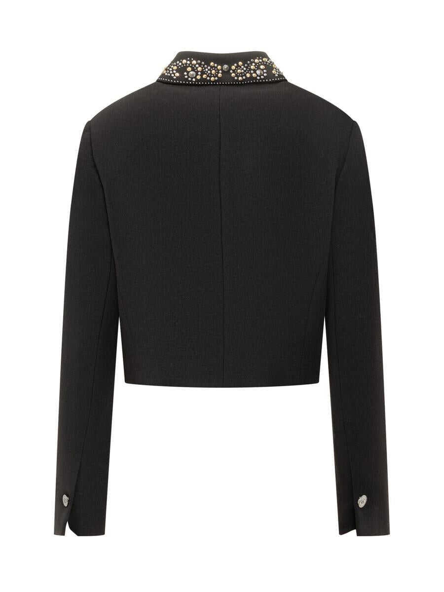 Geci Versace Versace Versace WomenS Short Jacket With Studs Black Femei (BM 19304154) 2