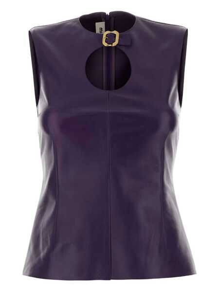 Camasi Miu Miu Miu Miu Shirts PURPLE Femei (BM 19304361) 1