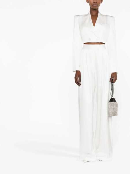 Geci ALEX PERRY Alex Perry Silk Jacket WHITE Femei (BM 19304367) 2