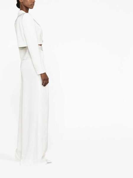 Geci ALEX PERRY Alex Perry Silk Jacket WHITE Femei (BM 19304367) 3