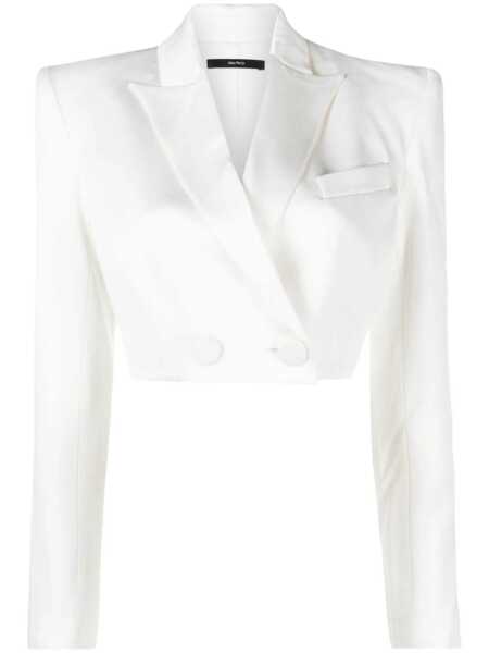 Geci ALEX PERRY Alex Perry Silk Jacket WHITE Femei (BM 19304367) 1