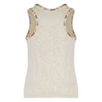 Topuri KRISTINA TI Dama - Topuri KRISTINA TI Kristina Ti Cotton Knitted Top WHITE Femei (BM 19304379) - B-mall.ro