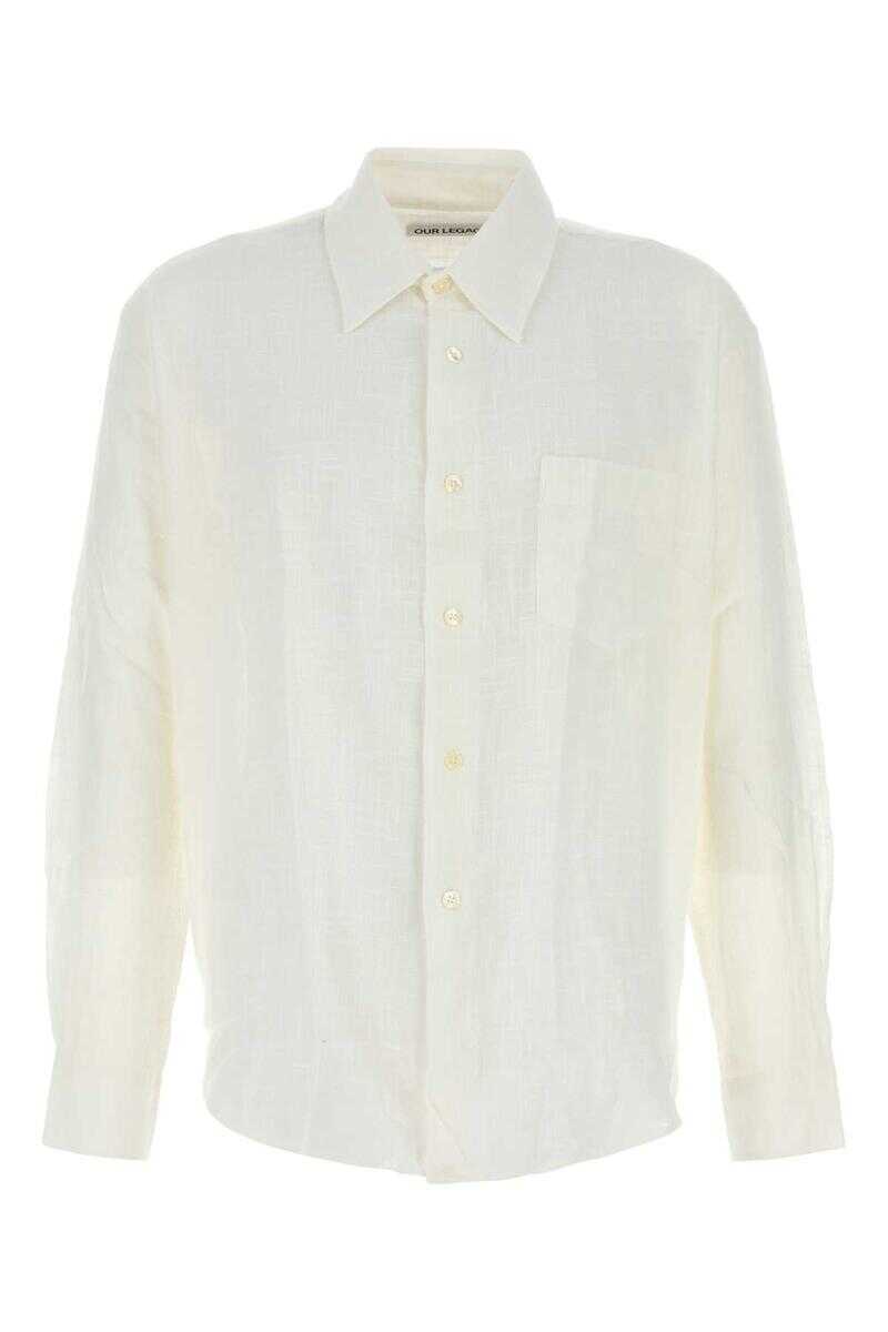 Topuri OUR LEGACY Our Legacy Shirts OFF WHITE AIR COTTON Barbati (BM 19304388) 1