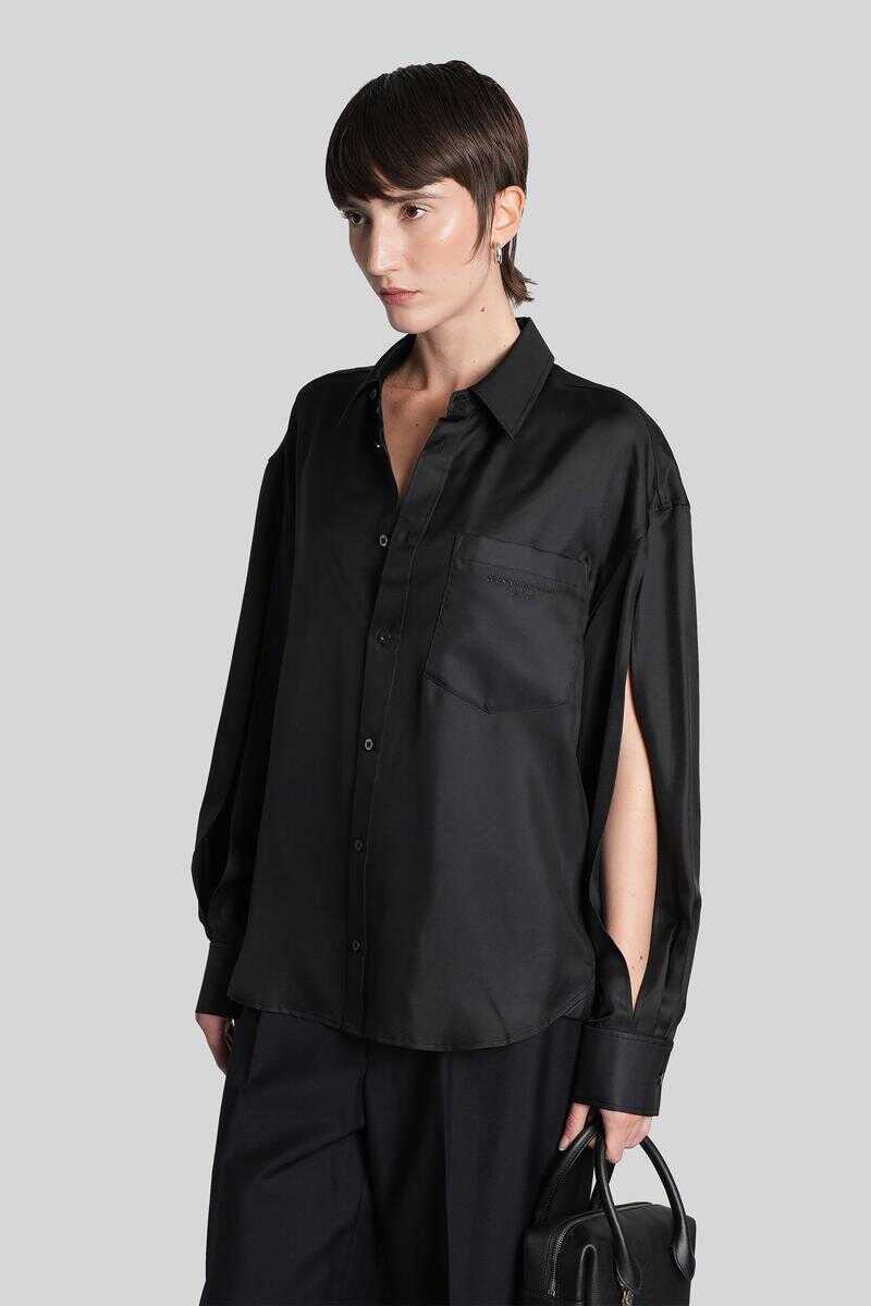 Camasi Alexander Wang Alexander Wang Shirt Black Femei (BM 19304457) 4