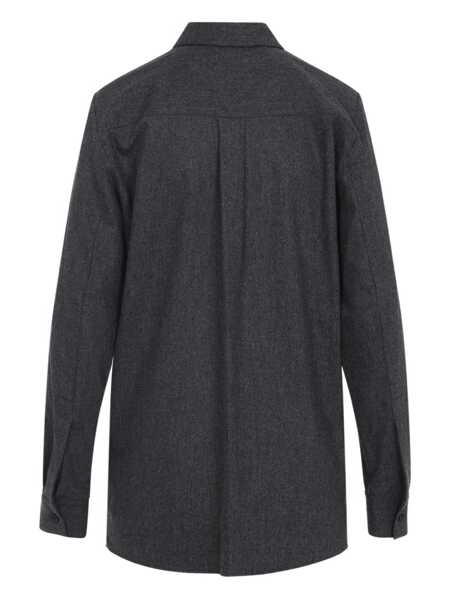 Camasi office Khaite Wool and cashmere Auryn shirt Grey Femei (BM 19304706) 2