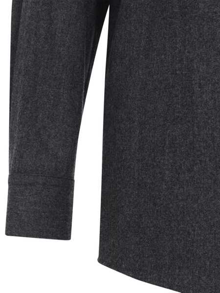 Camasi office Khaite Wool and cashmere Auryn shirt Grey Femei (BM 19304706) 3