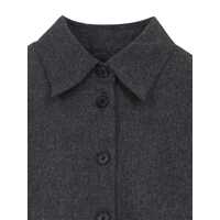 Camasi Dama - Camasi office Khaite Wool and cashmere Auryn shirt Grey Femei (BM 19304706) - B-mall.ro