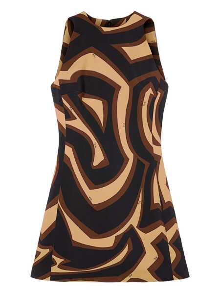 Rochii elegante PUCCI Labirinto print trapeze dress Black Femei (BM 19304730) 1