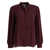 Max Mara Silk charmeuse shirt Red
