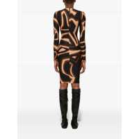 Rochii Dama - Rochii elegante PUCCI Midi dress with Labirinto print Black Femei (BM 19304745) - B-mall.ro