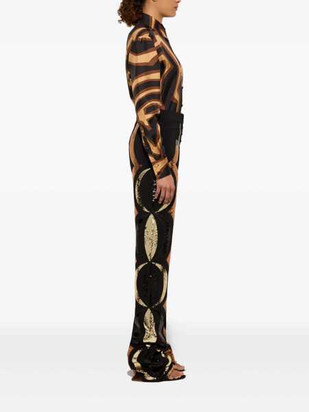 Camasi office PUCCI Silk shirt with Labirinto print Black Femei (BM 19304754) 3