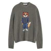 Pulovere Wool sweater with Dressed Fox Barbati
