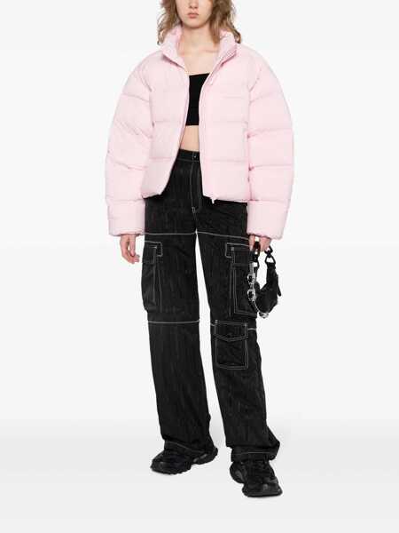 Jachete Alexander Wang Cropped Jacket With Logo PINK Femei (BM 19304801) 2
