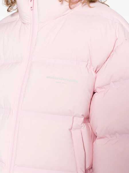 Jachete Alexander Wang Cropped Jacket With Logo PINK Femei (BM 19304801) 5