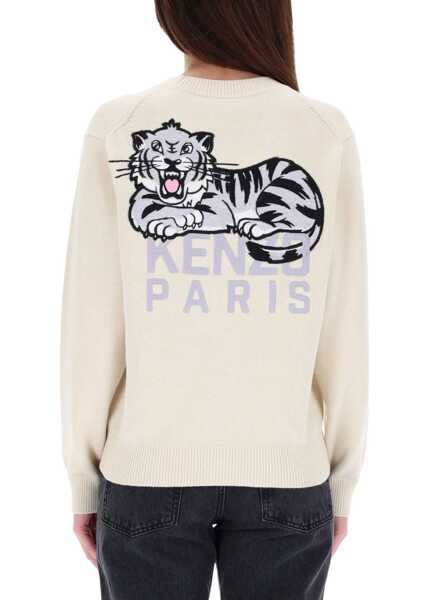 Cardigane Kenzo Kenzo Happy Tiger Cardigan WHITE Femei (BM 19304822) 2