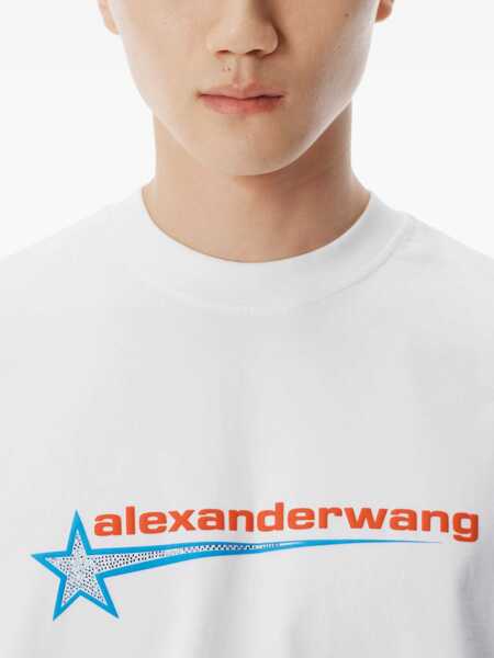 Tricouri Alexander Wang T-Shirt With Logo BLACK Femei (BM 19304831) 5