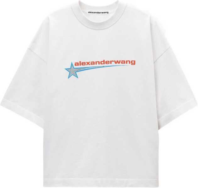 Tricouri Alexander Wang T-Shirt With Logo BLACK Femei (BM 19304831) 1