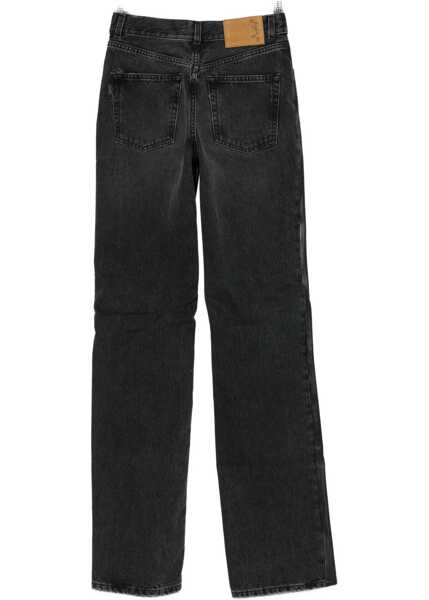 Blugi skinny HAIKURE Star Black Denim & Leather Pants BLACK Femei (BM 19304834) 2