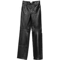 Blugi skinny "Star Black Denim & Leather" Pants Femei