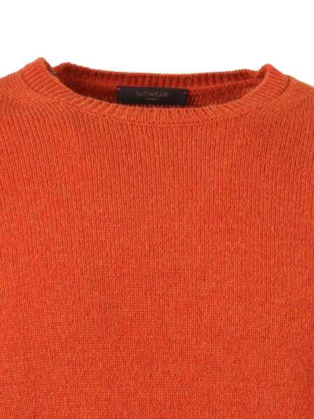 Pulovere SLOWEAR ZANONE CREW NECK SWEATER Orange Barbati (BM 19304841) 3