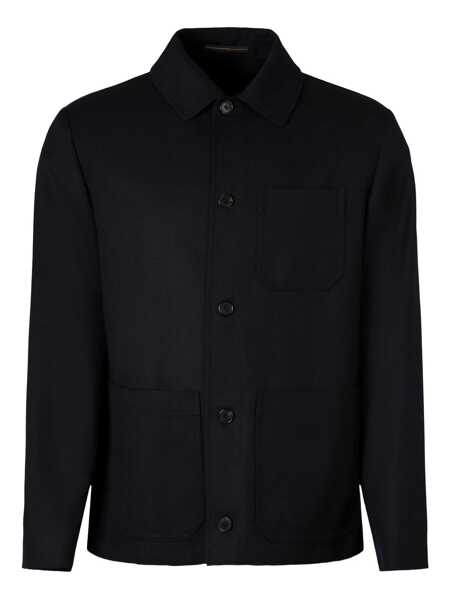 Bluze SLOWEAR ZANONE BLOUSE Blue Barbati (BM 19304850) 1