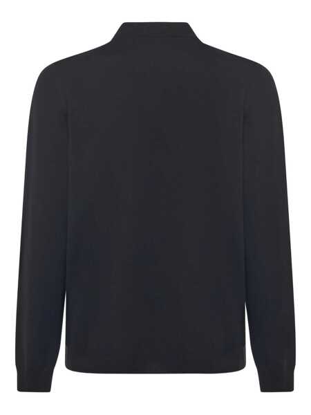 Tricouri Polo SLOWEAR ZANONE LS POLO Black   Barbati (BM 19304859) 2