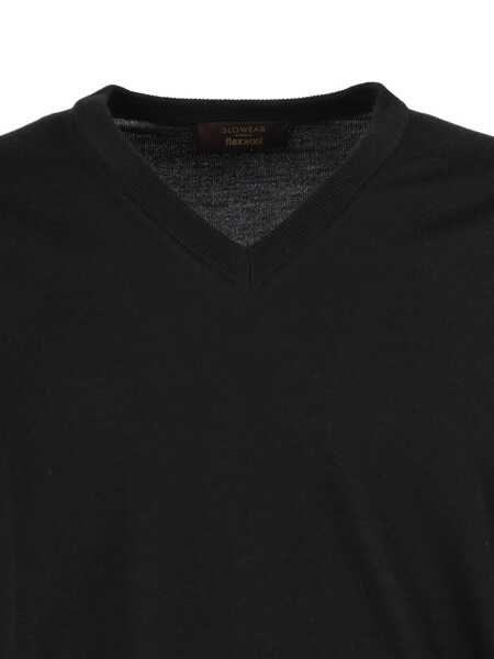 Pulovere SLOWEAR ZANONE V NECK SWEATER Green Barbati (BM 19304868) 3