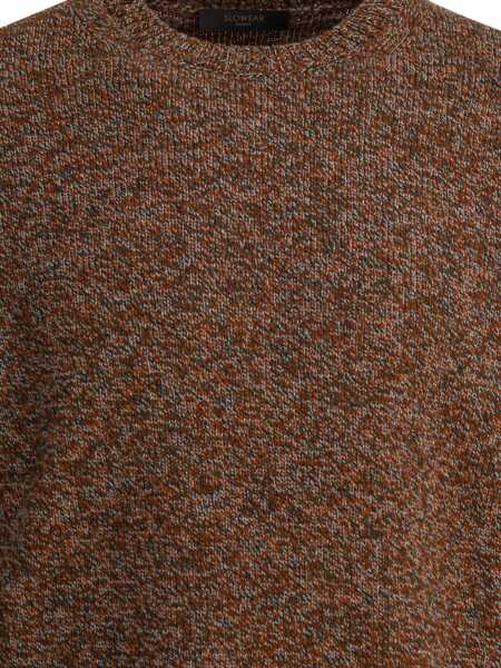 Pulovere SLOWEAR ZANONE CREW NECK SWEATER Brown Barbati (BM 19304886) 3