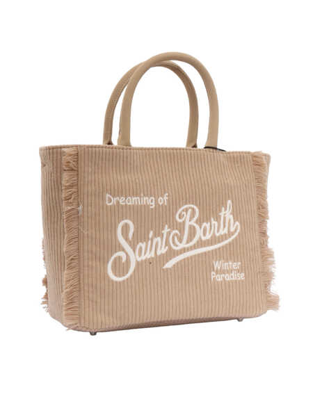 Genti de umar Mc2 Saint Barth COLETTE CORDUROY-12 EMB Beige Fete (BM 19305081) 2