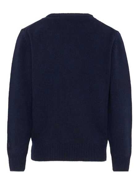 Pulovere casual Mc2 Saint Barth DOUGLAS-TRUDI WOLF 61 PATCH Blue Fete (BM 19305084) 2