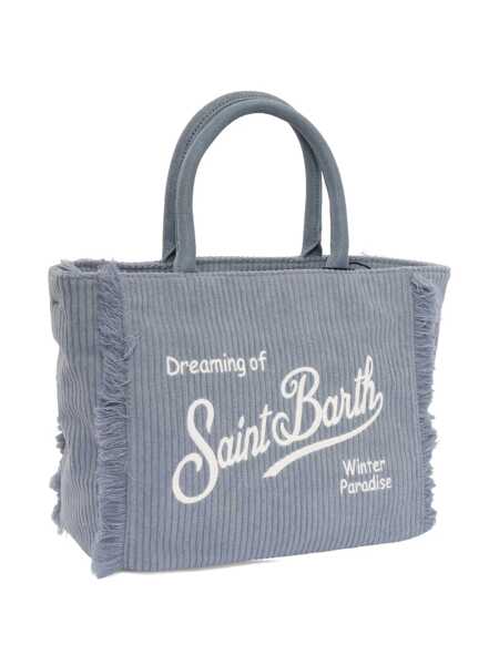 Genti de umar Mc2 Saint Barth COLETTE CORDUROY-36 EMB Light Blue Fete (BM 19305093) 3