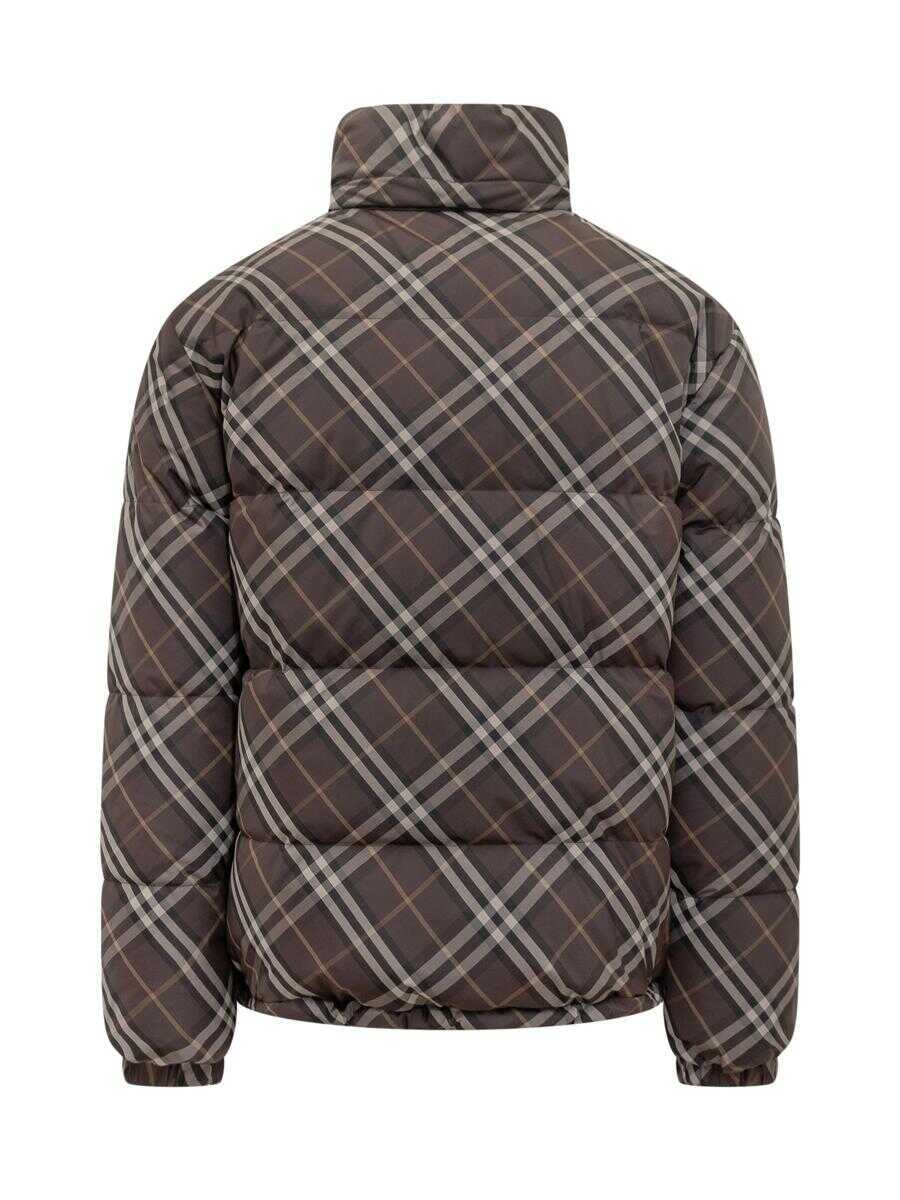 Geci de iarna Burberry Burberry Burberry Snowdon Reversible Down Jacket Check Brown Black Barbati (BM 19305201) 2