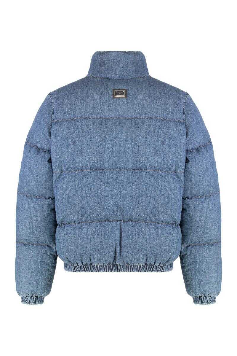 Geci Dolce & Gabbana Dolce & Gabbana Puffer Jacket In Denim Navy Barbati (BM 19305243) 2