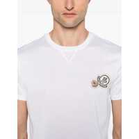 Tricouri Moncler pentru Barbati - Tricouri Moncler T-Shirt With Double Logo Patches WHITE Barbati (BM 19305308) - B-mall.ro