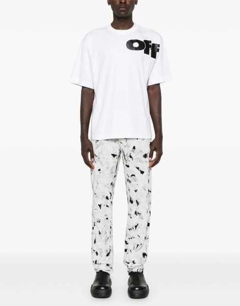 Tricouri Off-White Crew Neck Shared Logo Cotton T-Shirt With Print White Barbati (BM 19305326) 2
